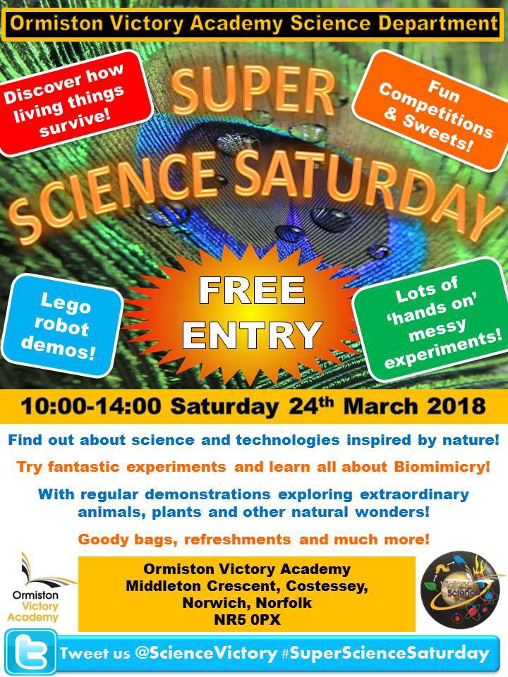 VictoryAcad's tweet photo. Join us for our free, family-friendly science event! @OrmistonEast @Costesseynet @OrmistonAcads https://t.co/Sa0lP9Lnos