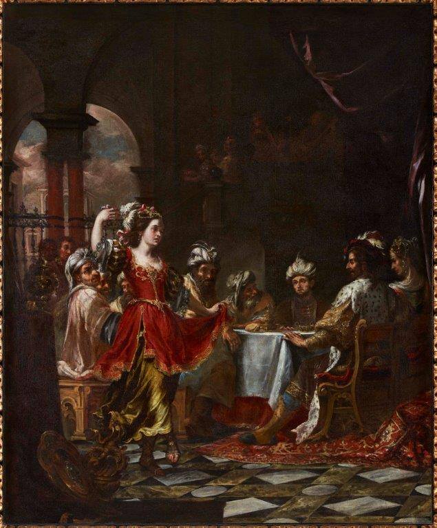 "Salomé baillando énte Herodes", Juan de Valdés Leal (Sevilla, 1622 – 1690), Muséu de Belles Artes d'Asturies