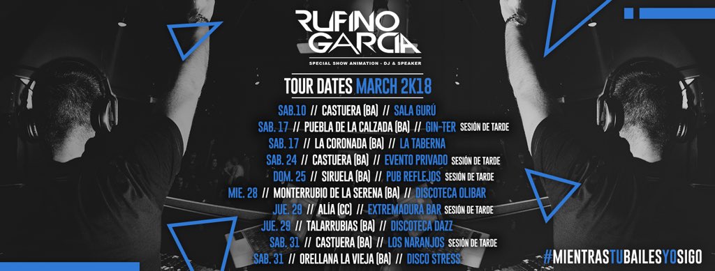 Fechas Confirmadas de este bonito mes de Marzo #ontour2k18