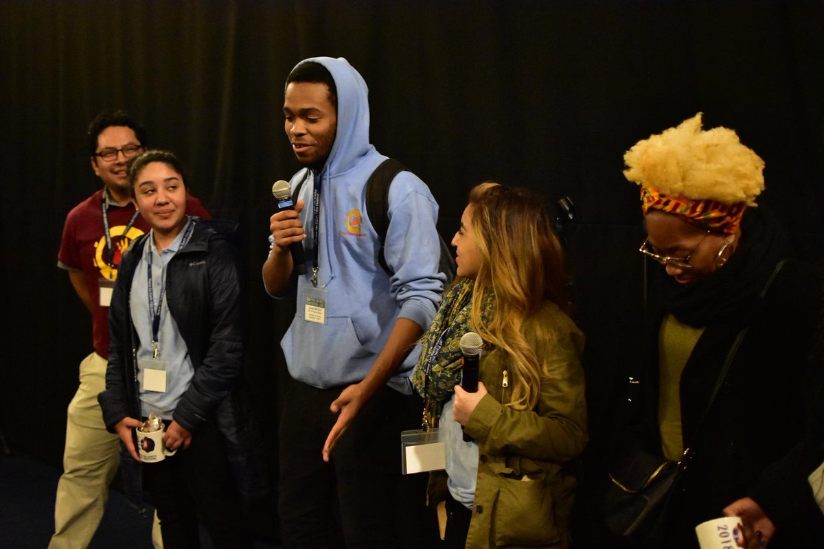 FreeSpiritChi's tweet image. Free Spirit PRO filmmakers and Peace Builders from @PeaceXChicago participated in a Q&amp;amp;A about their film at the @POEFF this weekend! #YouthMediaMondays