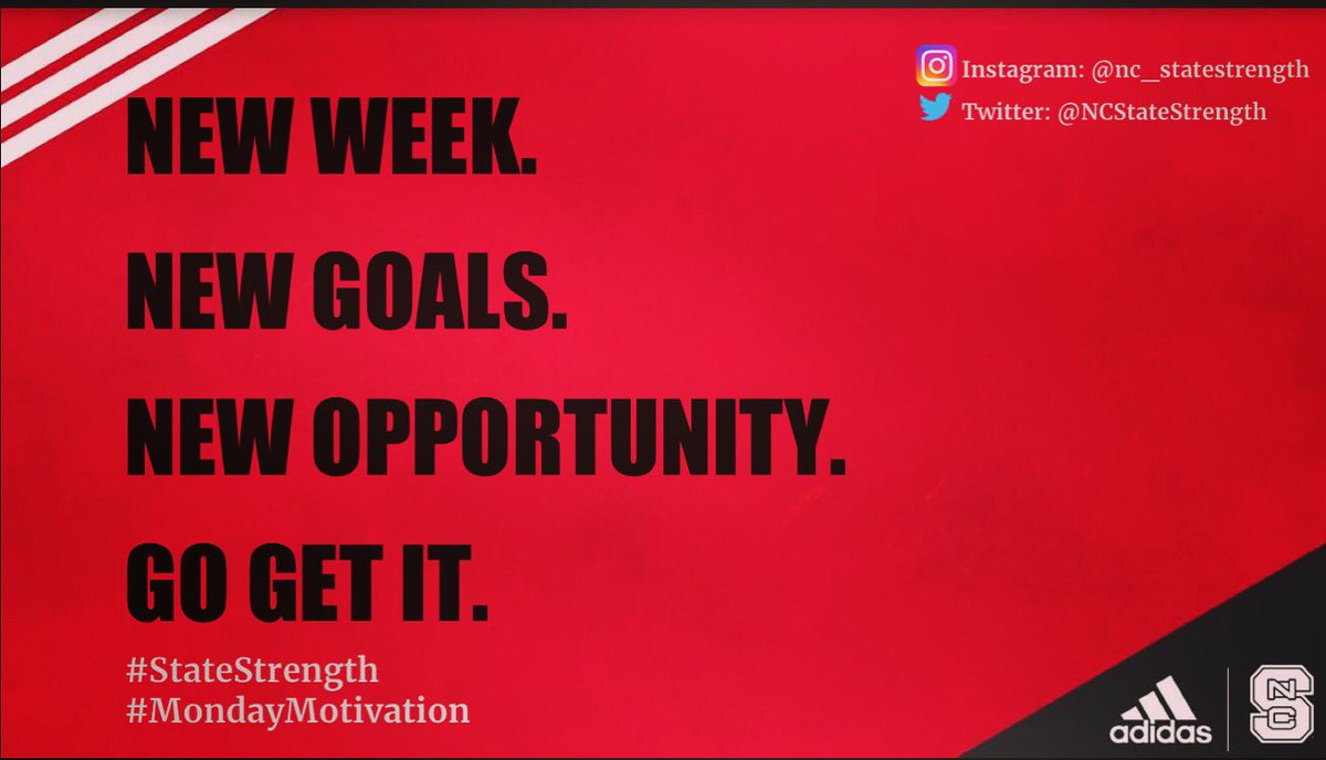 NCStateStrength's tweet photo. GO GET IT💪🏼 #MondayMotivation #StateStrength https://t.co/8GANVsbAv6