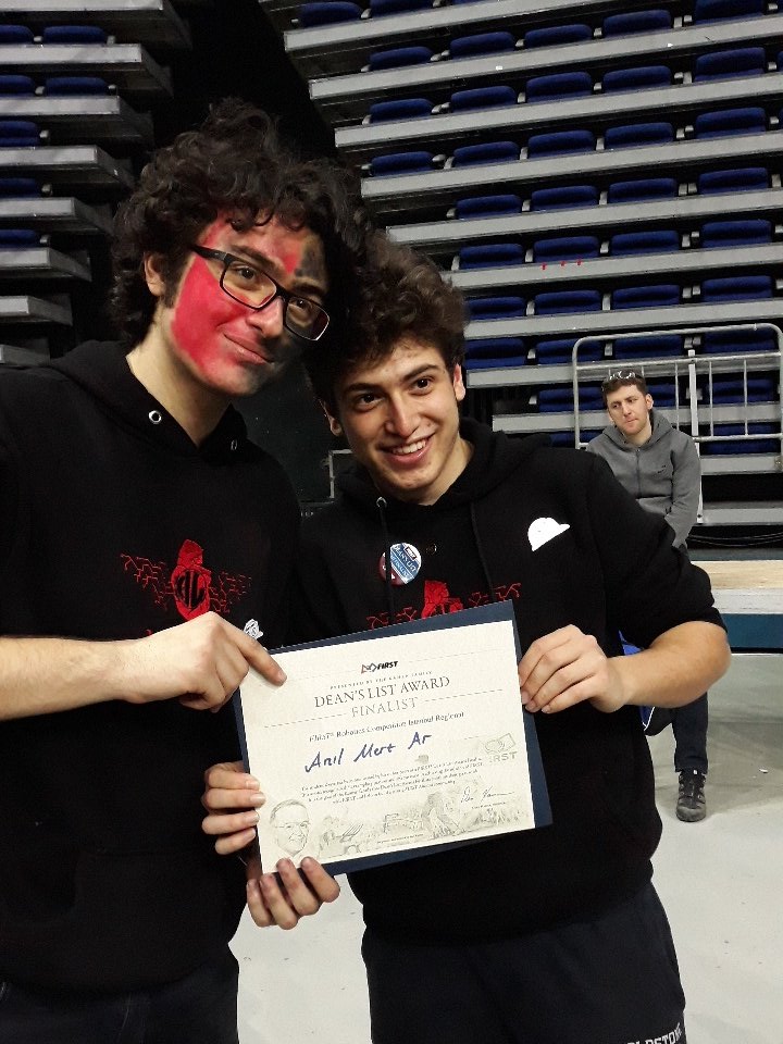 Takım olarak Safety Award ve Innovation in Control Award'ı alırken, kaptanımız Anıl Mert Ar Dean's List Finalist Award'ı kazanarak seneye yapılacak yarışmada Amerika'ya gitme hakkı kazandı! #istanbulregional #morethanrobots <a href="/kabatas_erkek/">K.E.L. Derneği</a> <a href="/fatihguldal/">Fatih Güldal</a>