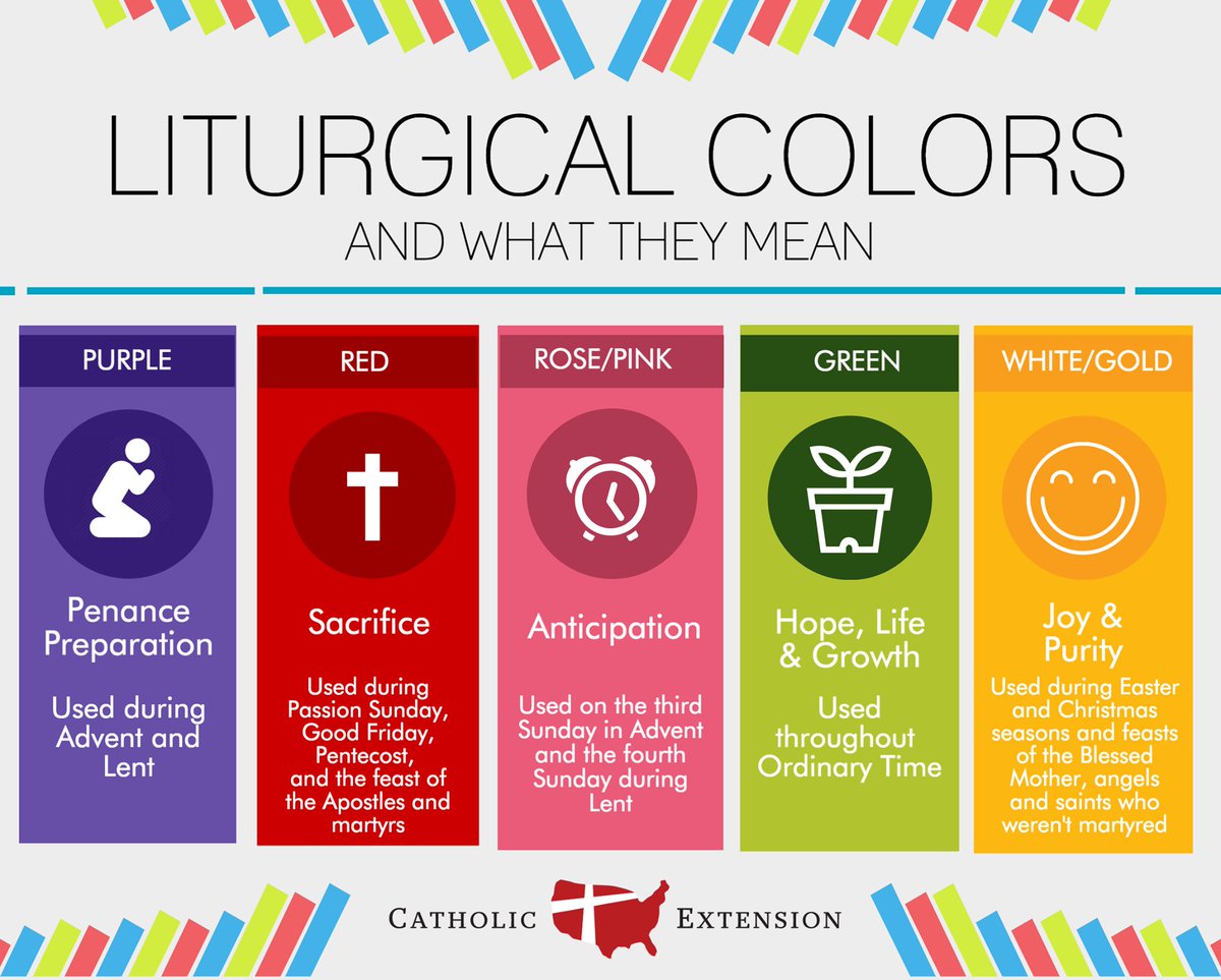 stvdpomaha's tweet photo. Yesterday was #LaetareSunday.    Father was wearing ROSE 🌹 Vestments.

What are the Liturgical Colors and what do they mean?   @CathExtension https://t.co/ac2CjGjp4C