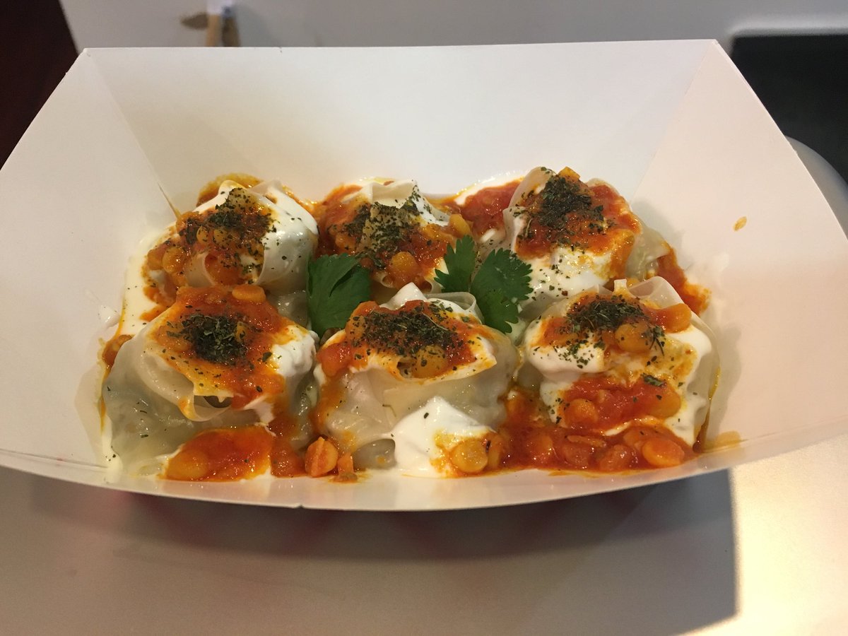 NansenseNYC's tweet photo. Good morning #NewYorkCity. Come join us at our usual location at W20th and 6th Ave for lunch today and try our new menu items!

#afghanfood #nyc #chelsea #flatirondistrict #nansensenyc #comfortfood #food #burger #dumplings #yum #yummy #newyork #foodtruck #mantu https://t.co/G2ZKHDCLuz