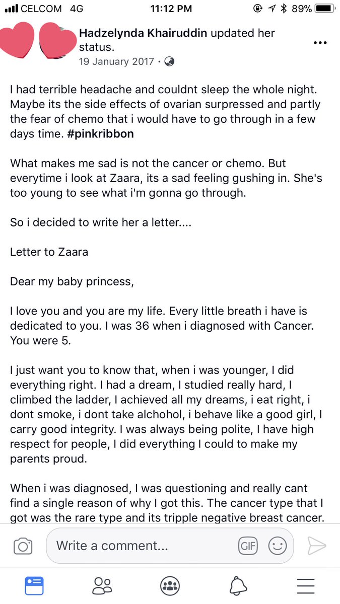 shazzyyyyy's tweet photo. Innalillah 😢 Saw so many shares on fb &amp; turns out this strong lady passed away yesterday. She wrote this letter to her daughter with an advice to not overwork in the future 😢 A reminder to all of us. Deepest condolences to her family and may she be placed amongst the solihin 💐 https://t.co/bKgFRDZfJt