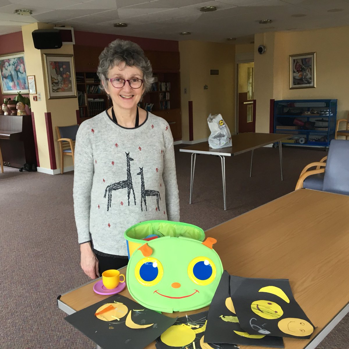 Visit to Apples &amp; Honey Nursery, Nightingale House. Wonderful to see young children perfectly at home with their elderly friends - inter-generational education at its best