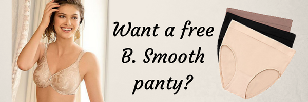 CYBRAS's tweet photo. If you purchase a regular priced Wacoal bra this week you can get an in stock B. Smooth panty for FREE! Ends Friday the 16th! https://t.co/xNJXcKSEmk