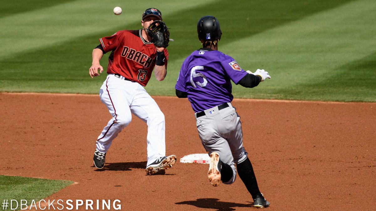 Dbacks's tweet photo. Today's #DbacksSpring lineup for another edition of the @SaltRiverFields Series:

Peralta LF
Pollock CF
Goldy 1B
@JakeLamb18 3B
@SouzaJr RF
Marte 2B
@mrzoombiya DH
@NickAhmed13 SS
@JRMurphy513 C
---
Medlen P https://t.co/foDymZPsVF