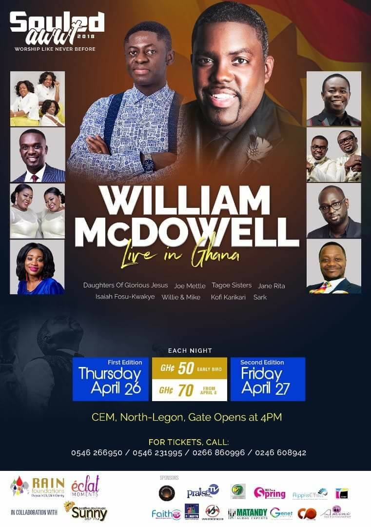 👐..Early bird tickets are going for only Ghs50 for each of the two editions. After April 7, tickets will sell at Ghs70. Whatsapp 0262763371 for your tickets now.