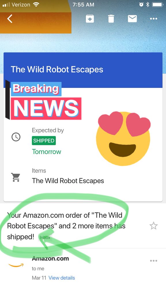 MrsJankord's tweet image. It is on it’s way!!! @vzgators4 we are so excited to read and connect with you!! @itspeterbrown #TheWildRobotEscapes #GRA17 #GRAWild @pernilleripp
