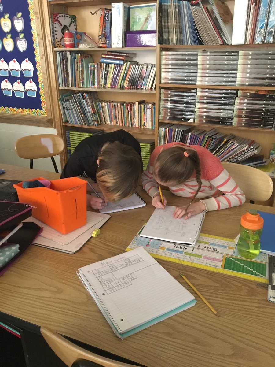 AdamsDCSD's tweet photo. Math partner work in 4th grade #dcsdpln https://t.co/Bia8TG2IS6