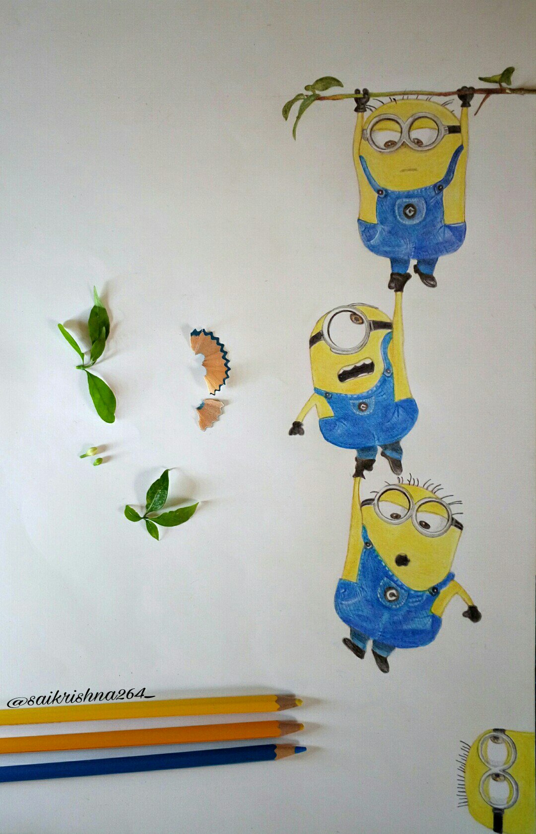Buy Minions Cartoon Bundle Sketch Set of 3 Highquality of Classic Online  in India  Etsy