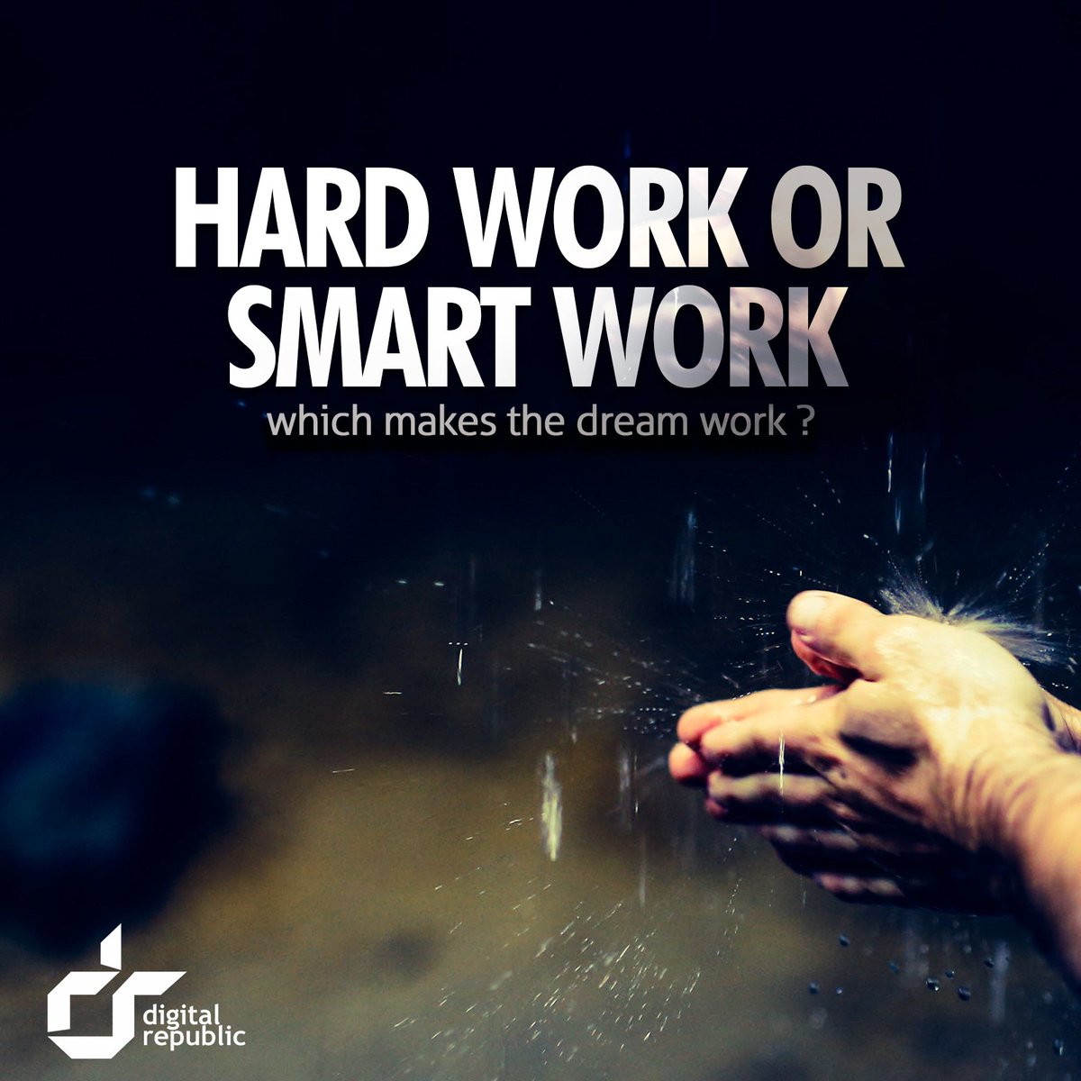 Rep_Digi's tweet photo. Smart or hard work? Which really matters? lets discuss 
#MondayMotivation #Monday #hardwork #smartwork #dream #digitalagency #DigitalRepublic #agency #digirep #projectmanagement #project https://t.co/XTAm7XEXe7