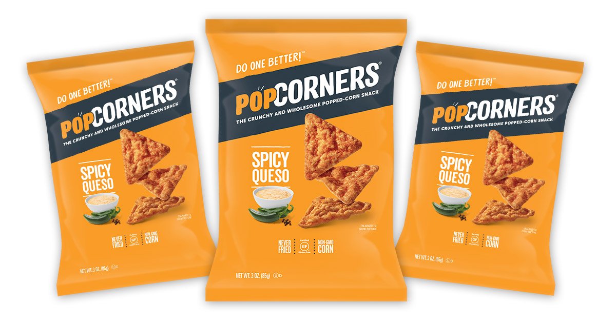 NEW SNACK ALERT! These taste like the lovechild of Doritos &amp; movie theater popcorn… and they’re surprisingly low in fat &amp; calories! Get all the details &amp; more finds at hungry-girl.com! #foodfinds #snackattack