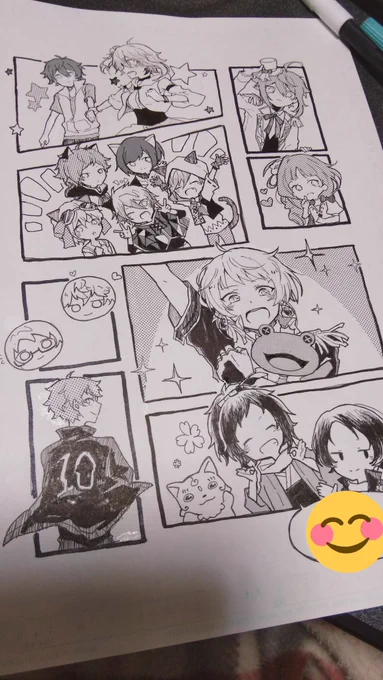 修正液ガバガバだけどとりあえず一段落終わった… 