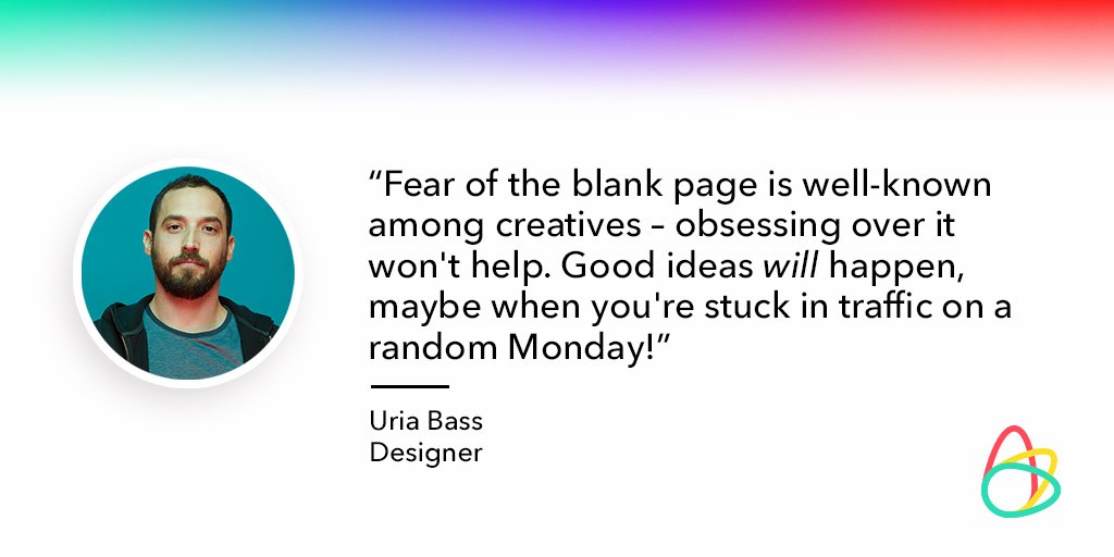 Lightricks's tweet image. Searching for that #creative ⚡️ spark? #Lightricks’ #Designer Uria Bass shares his advice for what to do when you’re feeling uninspired. #MotivationMonday