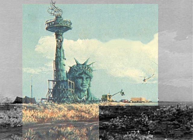 MinuteOfTheApes's tweet photo. So what came first, the Don Peters production art or Serling's draft that included the now iconic final shots of the film. We may never know definitively, but no matter what, it goes down as one greatest final shots of a film in all of film history. #chickenortheegg https://t.co/A2UdZOCqU8
