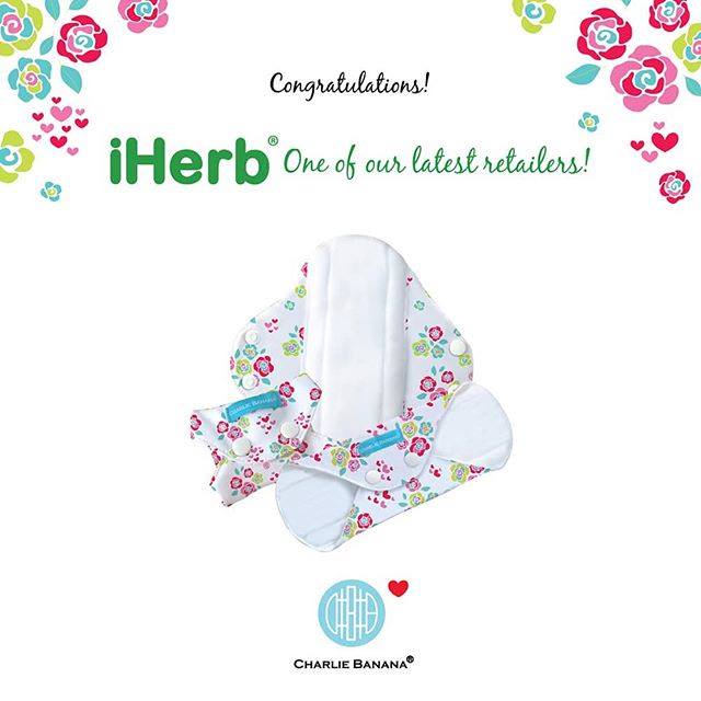 CharlieBanana's tweet photo. Now you can find our feminine pads at @iHerb,  one of our latest #retailers! 🌾👧🌿 Link here https://t.co/xIzgr1gh6Z to see the full selection with #iHerb, xo #CharlieBanana #mamacloth #clothdiapers #goiclothyourself https://t.co/TXMVYwtnGm