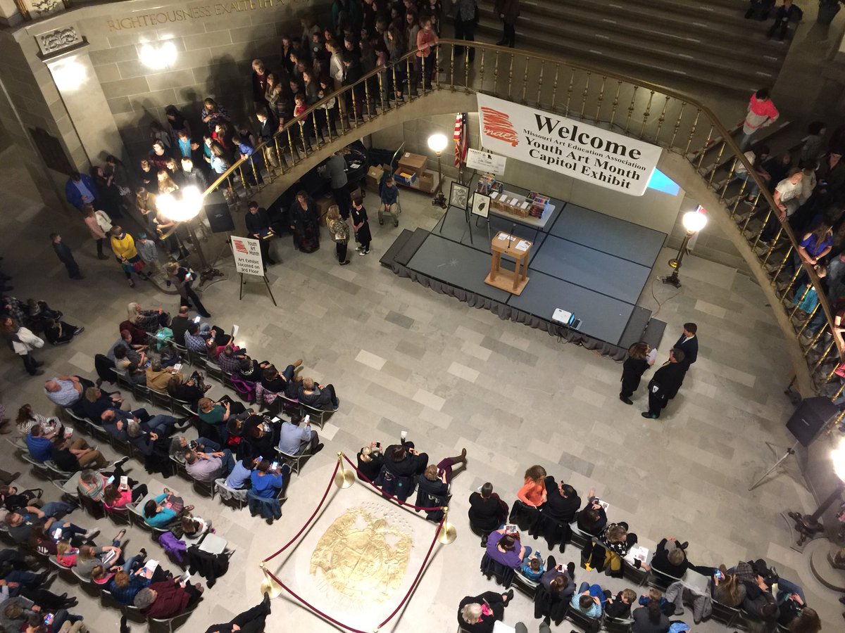 <a href="/KirkwoodHS/">Kirkwood High School</a> Students are recognized today at the State Capital in Jefferson City for their excellence in Visual Art. Proud of our Artists!