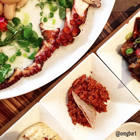 Picturesque: Char-grilled Spanish #Octopus &amp; the Pera Dip Trio
