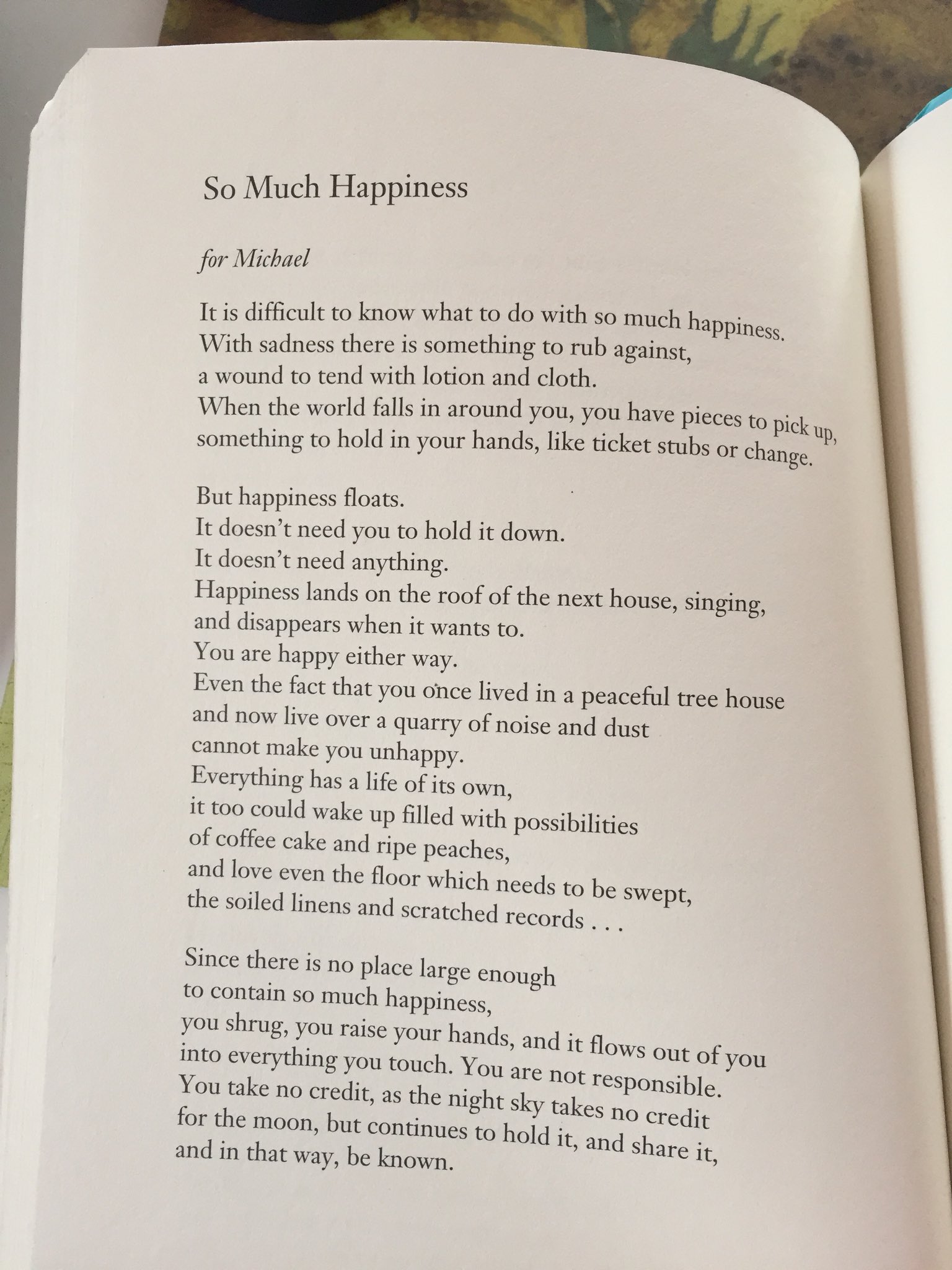 Happy birthday to Naomi Shihab Nye, whose work brings so much happiness... really, so much joy. 