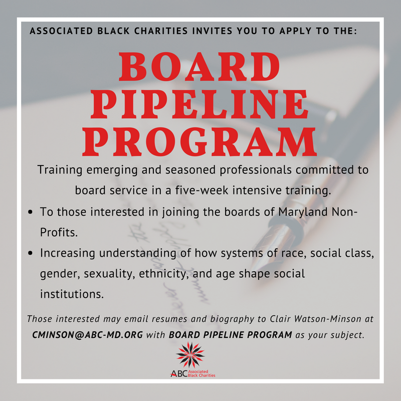abcharities's tweet photo. Associated Black Charities wants YOU to join us for the next cycle of our #BoardPipelineProgram #ABCharities #ABC https://t.co/5nMVlajAd5