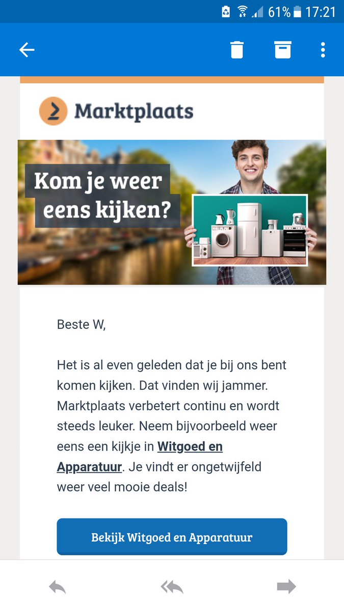 Whaat?? Bijna 24/7 druk mee en dan krijg je dit mailtje.. <a href="/Marktplaats/">Marktplaats</a>  #marktplaats