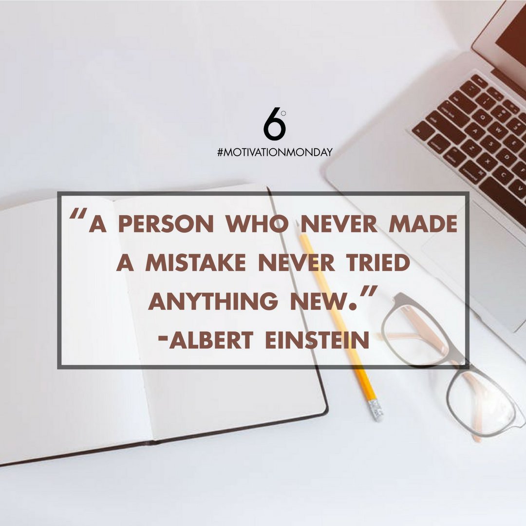 Here's a little #MotivationMonday reminder: mistakes are not bad if you take them as a learning experience! Appreciate the imperfect road to perfection as you strive for your goals.