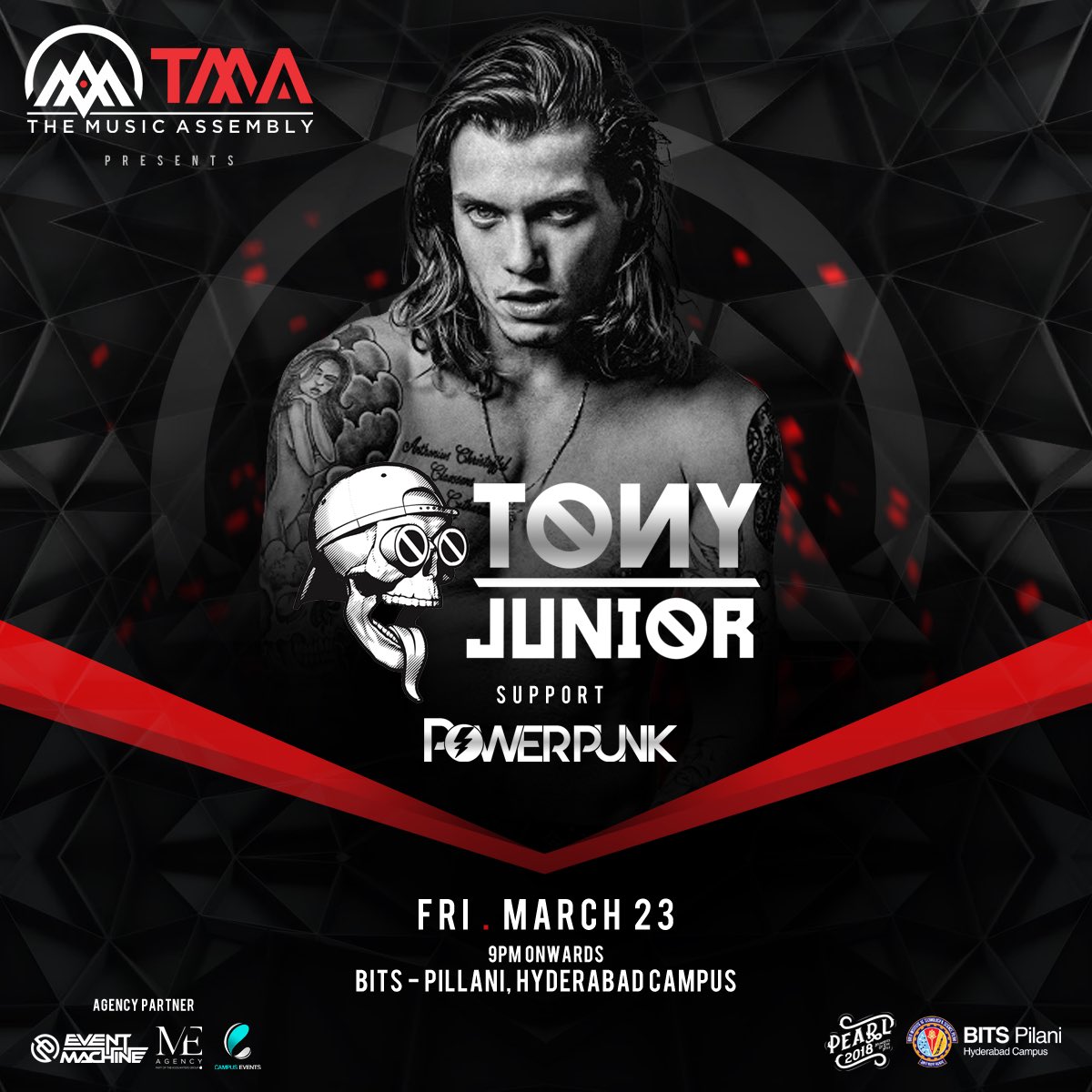 Taking over at Bits Pilani Hyderabad Campus alongside the very talented, @TonyJuniorLive this 23rd March ⚡️