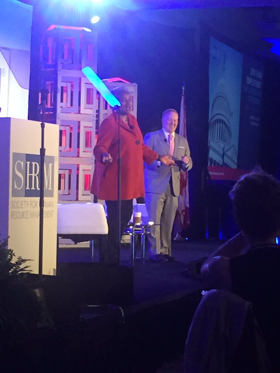 catbert1972's tweet photo. @seanspicer and @donnabrazile talking political landscape at #SHRMLeg https://t.co/YdGp1U2znH