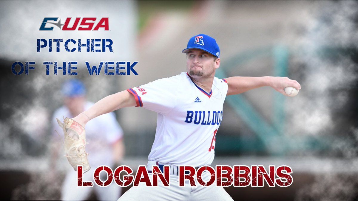 🚨 BREAKING 🚨
After tossing Tech’s first complete game this season, Logan Robbins has been named the <a href="/ConferenceUSA/">Conference USA</a> Pitcher of the Week! Back-to-back honors for the Tech pitching staff.
#EverLoyalBe