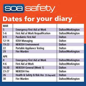 SOA_Safety's tweet photo. We are running our NEBOSH Environmental Course 13th- 23rd March, have you got your NEBOSH training booked in for this year? - https://t.co/QOWK4xvtWQ https://t.co/c9nZWeZqfY