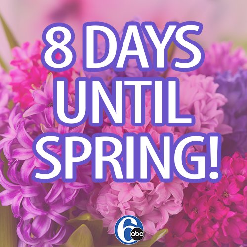 Just a little over a week until spring is officially here! 🌸🌷🌞🌸🌷🌞