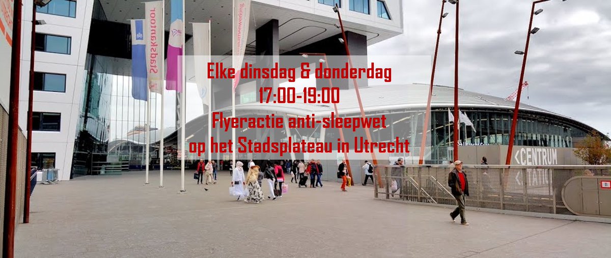 AntiSleepwetU's tweet photo. Morgen om 17:00 weer flyeren tegen de #sleepwet op het Stadsplateau in Utrecht. Kom meehelpen onze boodschap te verspreiden! https://t.co/dBBmE3NBzA