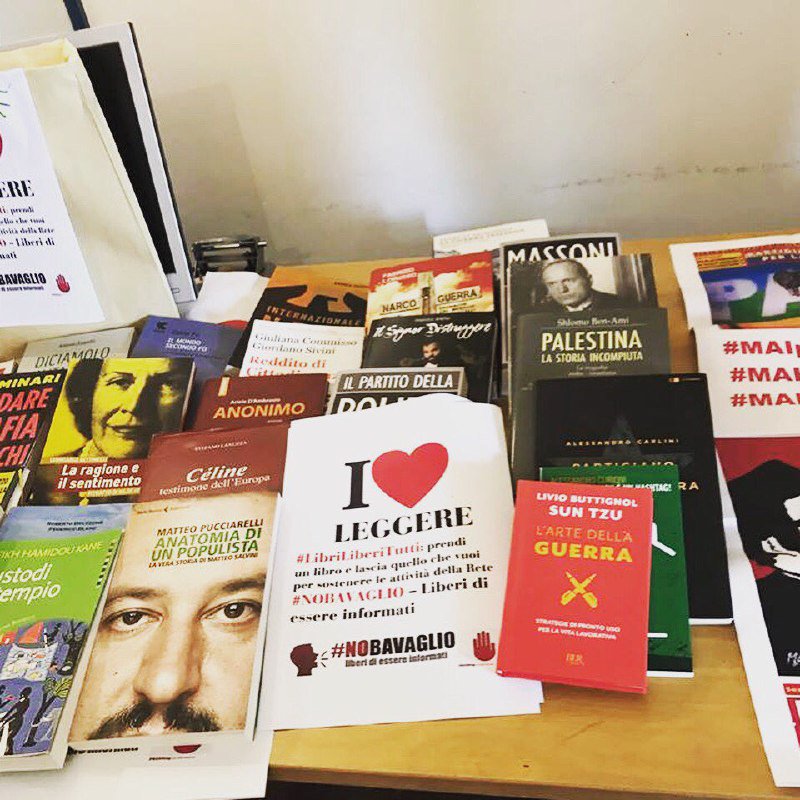artipelagomusic's tweet photo. 11 marzo
#libriliberitutti #nobavaglio #anpi
Libri - Informazione libera 
Ti regalo un libro! https://t.co/1OG78q8yD3