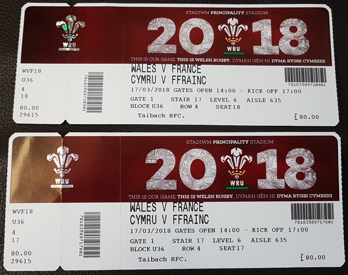 CJCWales's tweet image. Lets try and raise a few bob for @ProstateCymru!💰

🏉Pair of tickets for Wales v France this Saturday, 5pm Kick off.
(Inc. return transport from Port Talbot if required)

⏳Auction will run till midday Thursday 15th March!

£50 anyone?? 

Please share!