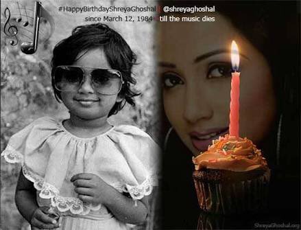  Many many happy returns of day Happy birthday Shreya Ghoshal 