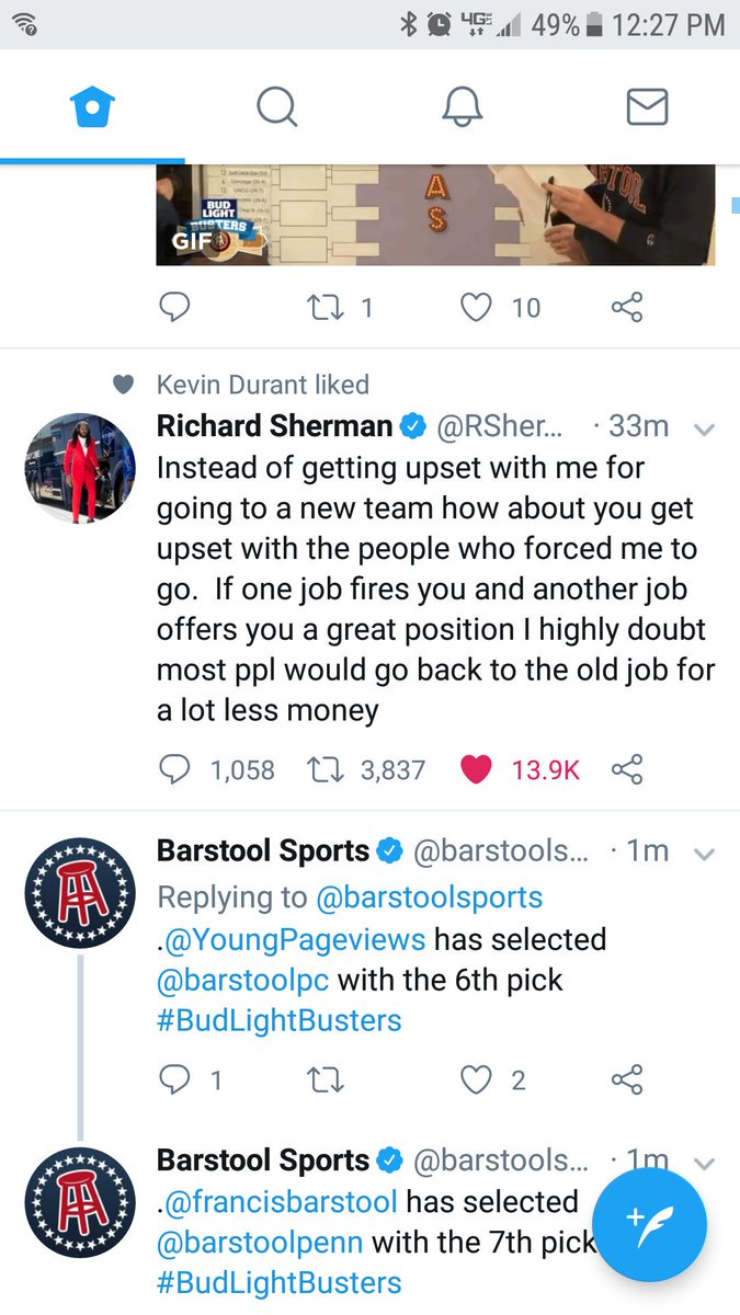 boggerVB's tweet image. C'mon @KDTrey5 you have no business liking that tweet. OKC didn't fire you. You left like a cupcake on your own to ride the coattails of Curry.