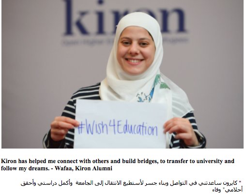 <a href="/KironEducation/">Kiron Open Higher Education</a> and <a href="/MIT_ReACT/">MIT Emerging Talent (formerly MIT ReACT)</a> work #together to provide online learning opportunities for #Refugees . Together our #vision is to create a world in which everyone has the chance to pursue #HigherEducation. Learn more: kiron.ngo