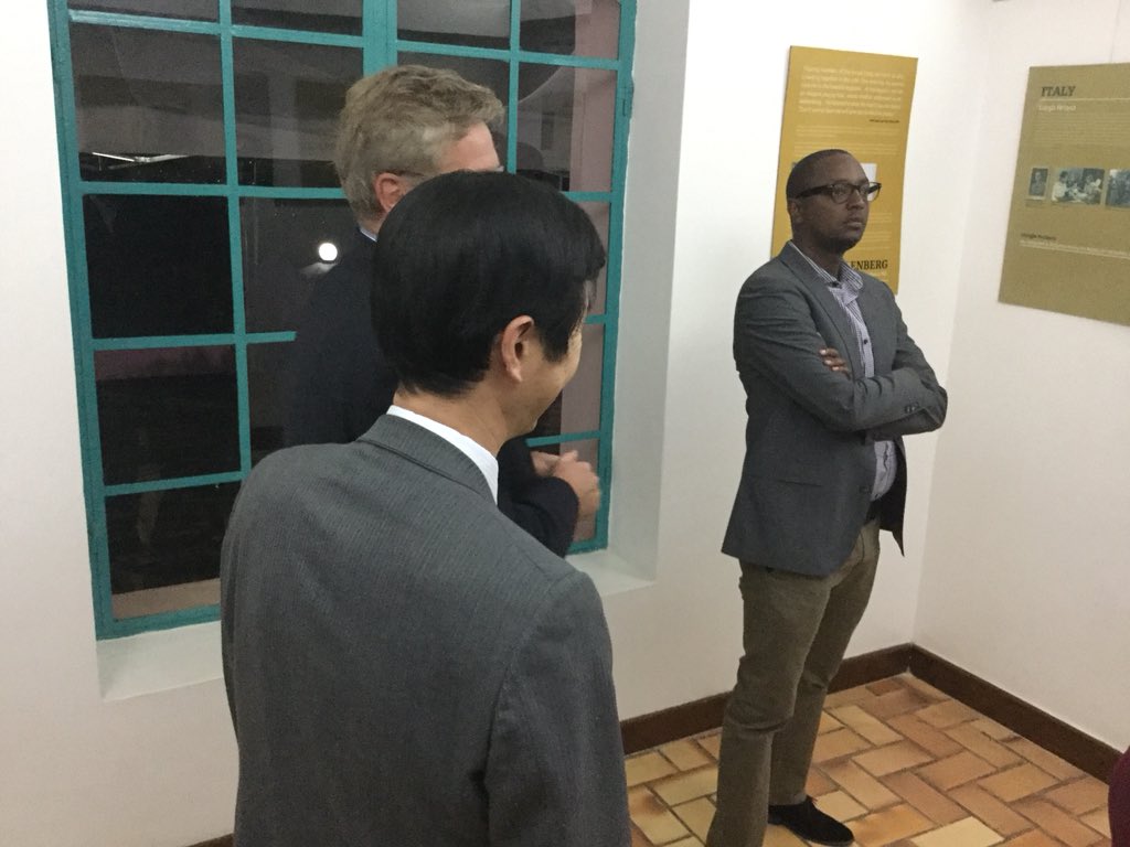 <a href="/Kandt/">keithandterrie</a> House Museum. A temporary exhibition “Beyond Duty”. Amb. Robert Masozera /Rwanda Museums’ DG and Hon. Amb. Dr. Peter Woeste officially declared the Exhibition opened. <a href="/GermanyinRwanda/">German Embassy Kigali</a>
