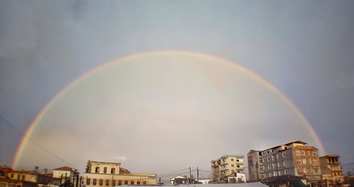 shqiptarjacom's tweet photo. #Ylber #Tirane #Shqiperi #Rainbow #Tirana #Albania / Foto @AntonioCakshiri https://t.co/P6WHEtZLI3