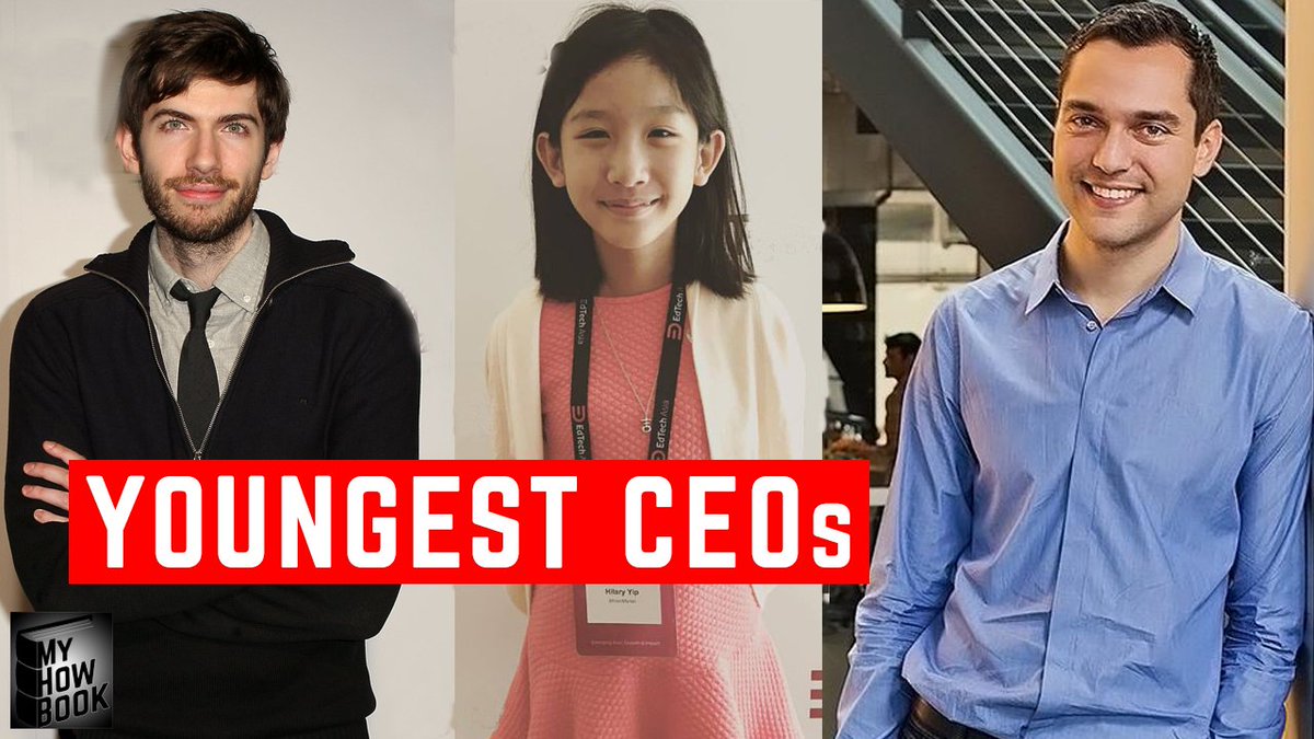 myhowbook's tweet photo. CEOs who earned MILLIONS! at a young age! Hillary Yip, David Karp, and more
#YoungestCEO #TopYoungestCEOs #HillaryYip #youngestentrepreneur #VitalikButerin #youngestCEOoftheworld
Watch to find out:
https://t.co/kf7wqHuNEp https://t.co/cfQuaOIopX