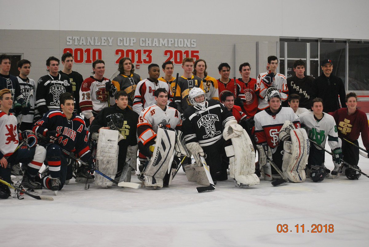 NDCP_Hockey's tweet photo. Congrats to our Catholic League All Stars, Devlin O'Kane and Eric Podgorny, who participated in a Catholic League skills combine yesterday afternoon. @nddons @NDCP_Enrollment https://t.co/FwxHgPoUkT