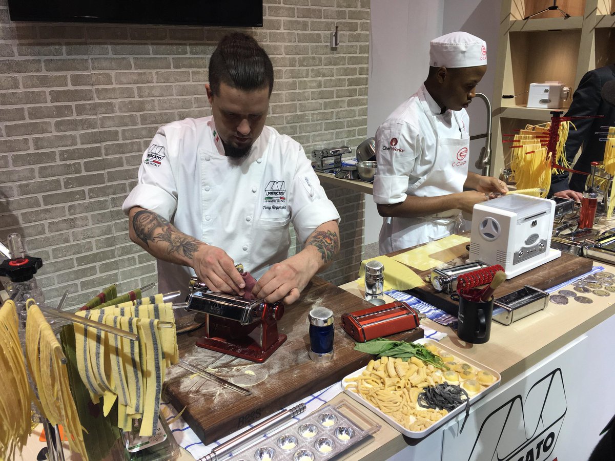 johnboosco's tweet photo. Our friends at @MarcatoPasta love their #boosblocks! Thank you!  #IHHS2018 https://t.co/gbUfHqhbe4