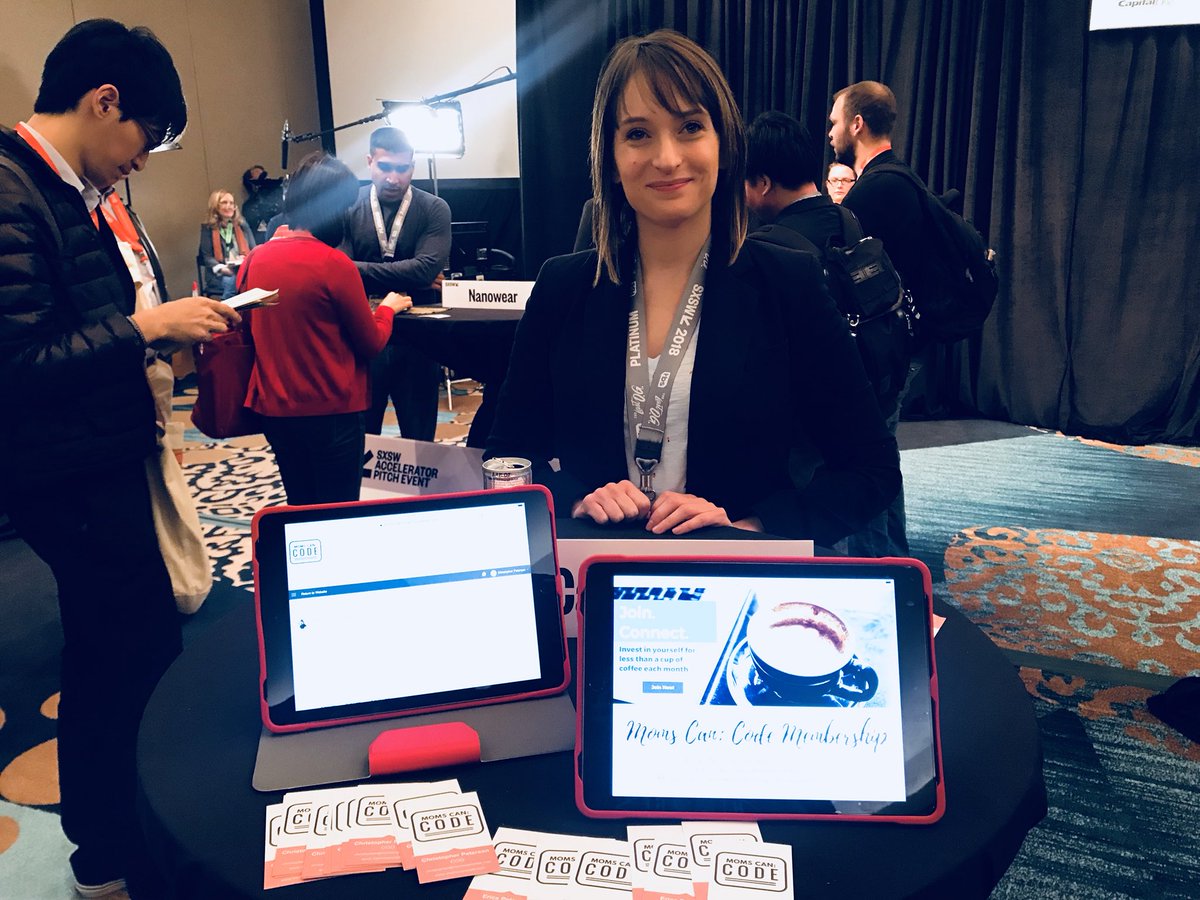 threatinteljobs's tweet photo. At Demo Day with @EricaLPeterson1 at @sxsw until 1pm today! #MomsCanCode #sxsw #sxsw2018 #sxsw18 #sxswaccelerator #sxswaccel #momswhocode #womenintech https://t.co/5eEqJLXALB