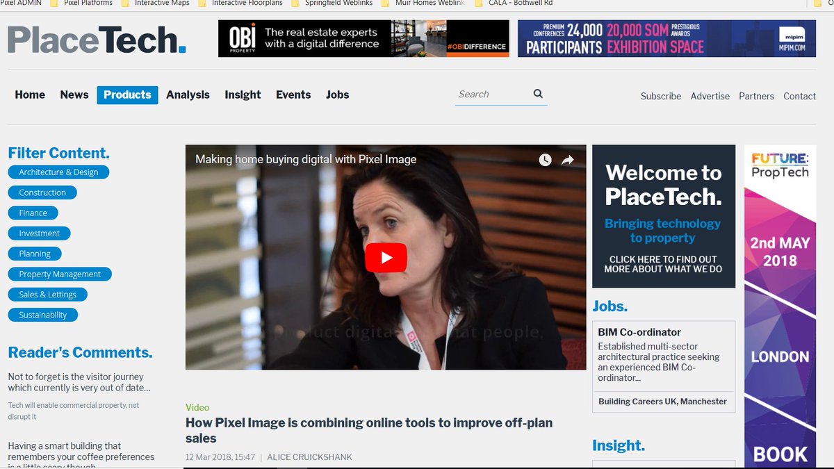Pixel_Image_UK's tweet photo. Pixel's co-founding Director, Cat Smith, was interviewed at Propteq Europe. She talks about how Pixel is supporting the property industry to do more digitally and  visually engage homebuyers online. Many thanks to @placetech for the interview https://t.co/oPMSIoYVUu  via @YouTube https://t.co/EqxMR859fD