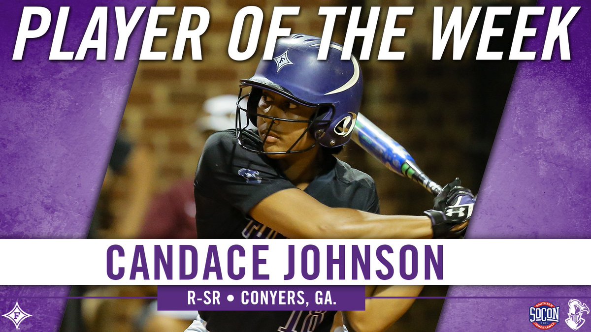 .@FurmanSoftball's Candace Johnson Named #SoConSB Player of the Week bit.ly/2DluKTR