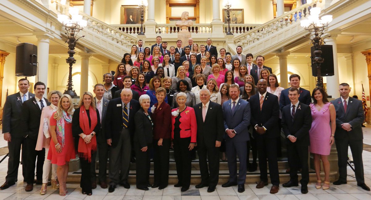 GovernorDeal's tweet photo. I’m thankful for all those who surround @GAFirstLady with love and support today and every day as she continues her journey to complete remission. Sandra’s constant smile is a true testament to the strength of all women fighting this cancer. https://t.co/xcK8wOb4gV