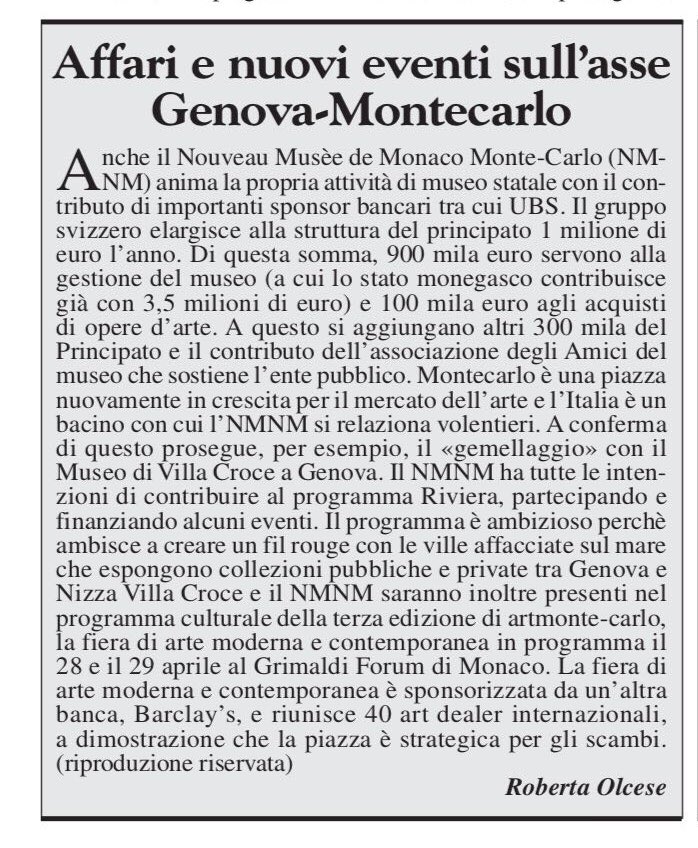 Museo Villa Croce (@villacroce) on Twitter photo 