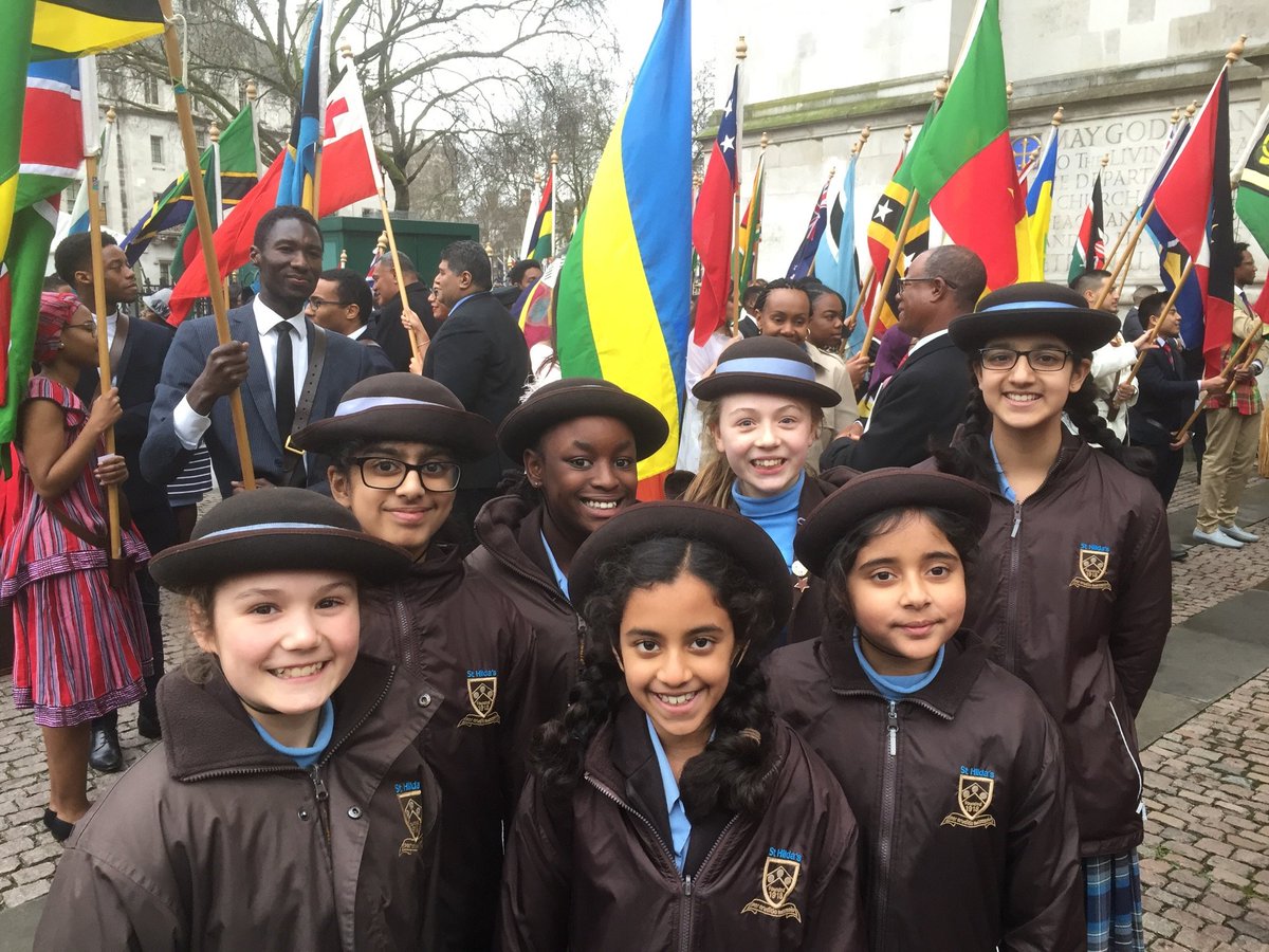 So proud of our St Hilda's girls who got the opportunity to represent the school for the Commonwealth Observance Day at Westminster Abbey in the presence of HRH the Queen. #CommonwealthDay #StHilda'sCentenary #DareToBeRemarkable